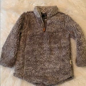 Sherpa half zip pullover